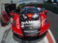 Immun'Age logo on Ferrari at Italian GT Championship